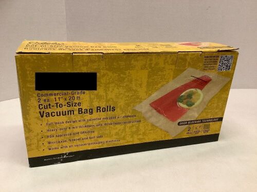 Commercial Grade Cut-To-Size Vacuum Bag Rolls, Appears New - Lot 446