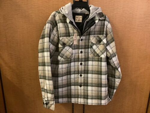 Red Head Men's Hooded Flannel, Medium, Appears New - Lot 655