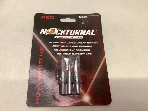 Nockturnal Lighted Nocks, Size X, Ecommerce Return - Lot 720