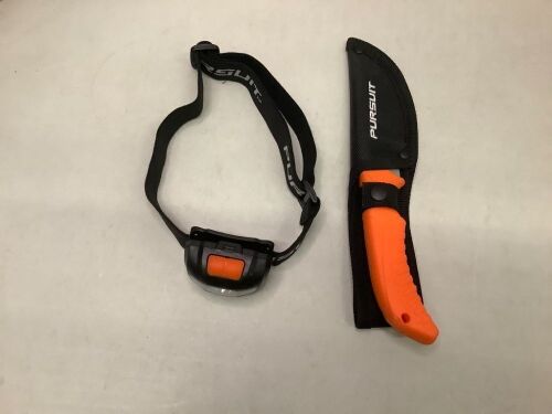 Pursuit Knife and Headlamp Set, Ecommerce Return - Lot 732