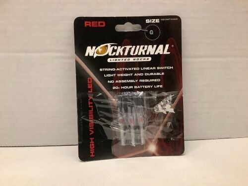 Nockturnal Lighted Nocks, Size G, Red, Ecommerce Return - Lot 810