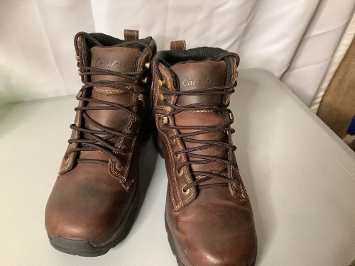 Men's Leather Boots, 9.5, Ecommerce Return - Lot 904