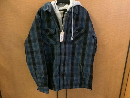 Red Head Men's Hooded Flannel, Large, Appears New - Lot 932