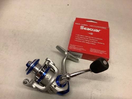 Ice Tek MEDIUM ACTION W/4BEARING ITK-104A REEL, and Seaguar Performance Fishing Line, Ecommerce Return - Lot 941