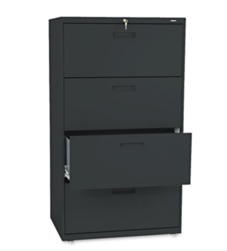 HON574LP 500 Series Four-Drawer Lateral File Cabinet, Appears New w/ Damaged Bottom - Lot 11