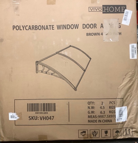 Polycarbonate Window/ Door Awning, Appears New - Lot 53