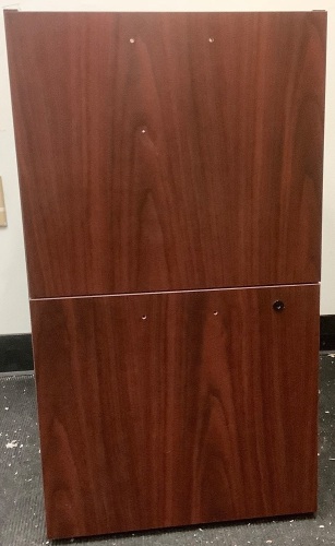 Wooden 2 Drawer Filing Cabinet, Missing Top Piece, E-Commerce Return - Lot 54
