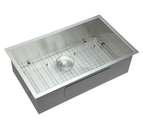 Undermount Kitchen Sink w/ Basket Strainer, Appears New - Lot 59