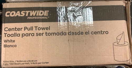 Box of Coastwide Center Pull Towels, Appears New - Lot 65