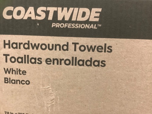 Box of Coastwide Hardwound Towels, Appears New - Lot 67