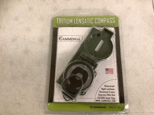 Tritium Lensatic Compass, Glass is Cracked, E-Commerce Return - Lot 71