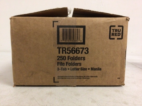 TruRed File Folders - Lot 114