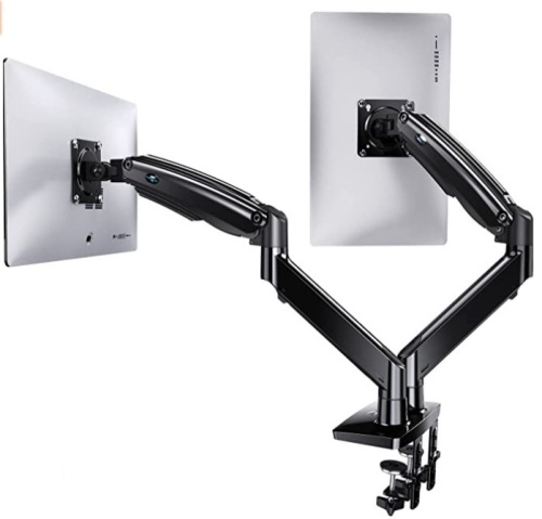 HUANUO Dual Monitor Mount Stand, Missing Clamps, E-Commerce Return - Lot 151
