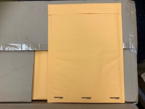 Box of Coastwide Bubble Mailers, 9.5x13.5, Appears New - Lot 185