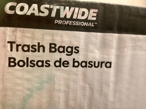 Box of Coastwide Large Trashbags, Appears New - Lot 359