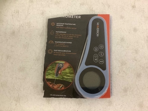 Maverick Digital Meat Thermometer, Powers Up, E-Commerce Return - Lot 367