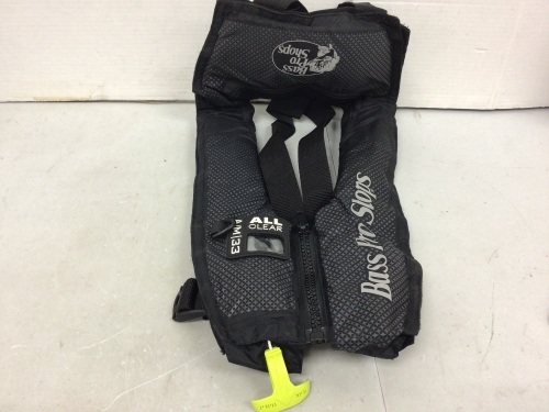 Auto Inflatable Adult Life Jacket, 30-65" Chest, Appears New - Lot 404