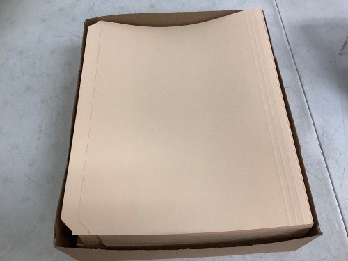 Box of TruRed Single Tab Reinforced File Folders, Appears New - Lot 476