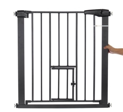KingSo Safety Gate w/ Small Pet Door, E-Commerce Return - Lot 514