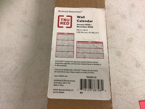 TruRed 2022 Wall Calendar, Appears New - Lot 569