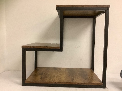 Wood/Metal Shelf, Appears New - Lot 678