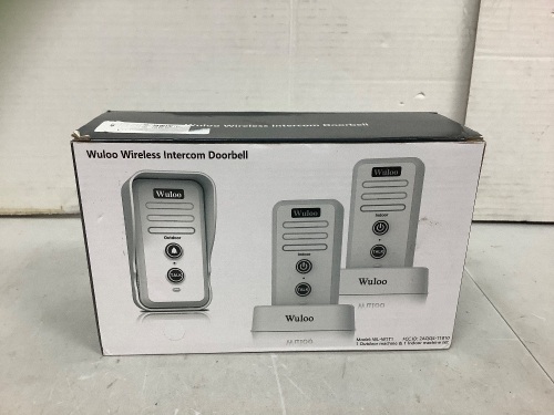 Wuloo Wireless Intercom Doorbell, E-Commerce Return - Lot 706