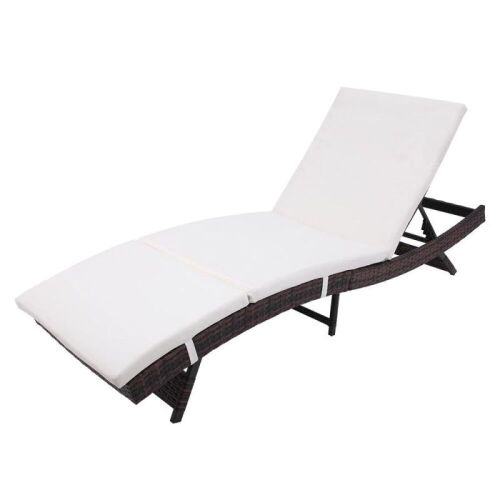 Adjustable Outdoor Folding Chaise Lounge Chair  - Lot 83