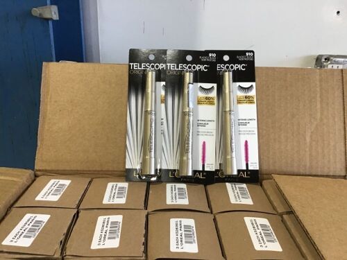 Case of (72) L'Oreal Paris Telescopic Original Mascara, Blackest Black, 0.27 fl oz - Lot 144