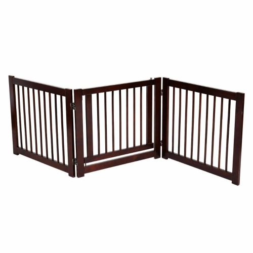 24" Configurable Folding 3 Panel Wood Dog Fence  - Lot 404