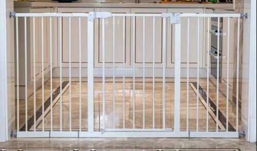58-Inch Extra Wide Walk Thru Baby Gate - Lot 411