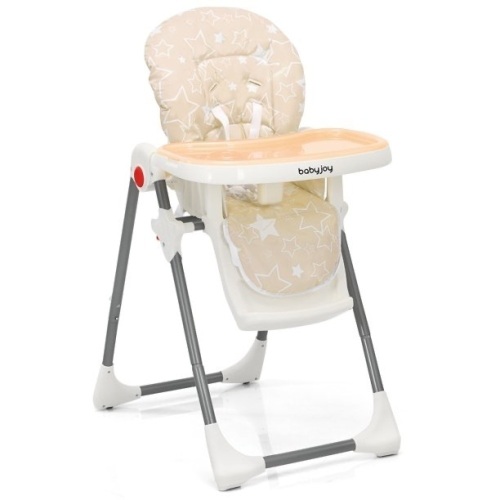 Babyjoy Folding Baby High Chair Dining Chair w/ 6-Level Height Adjustment  - Lot 547