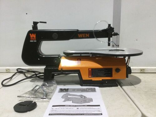 WEN 3922 16-inch Variable Speed Scroll Saw with Easy-Access Blade Changes - Lot 553