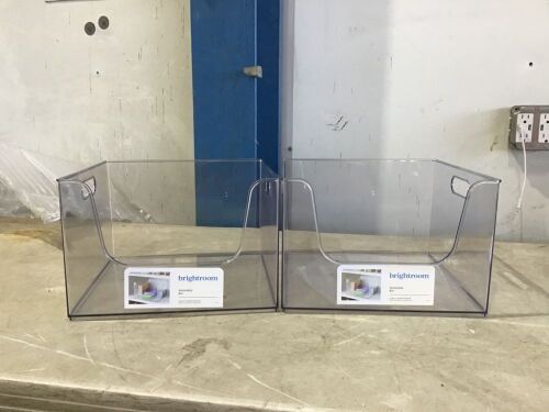 Lot of (2)All Purpose Open Front Storage Bins - Lot 587