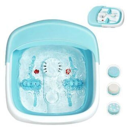 Foldable Foot Spa Bath Motorized Massager w/ Bubble Heat Red Light Stress Relief - Lot 820