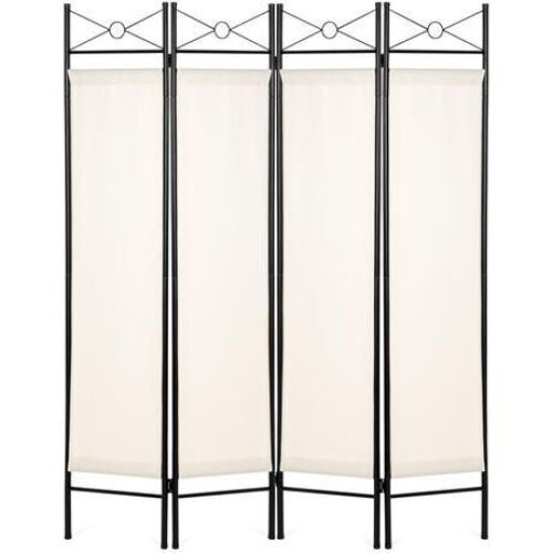 4-Panel Folding Privacy Screen Room Divider Decoration Accent, 6ft - Lot 932
