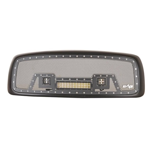 LED Light Grille Rivet Stainless Steel Wire Mesh with Shell Fit for 02-05 Dodge Ram 1500/2500/3500 #02DGEL00 - Appears New  - Lot 124