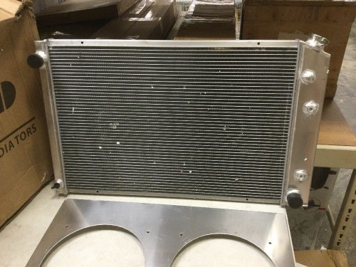 Aluminum Radiator. Appears to be for Checy C/K Pickup. Unknown Exact Fitment. Appears New - Lot 218