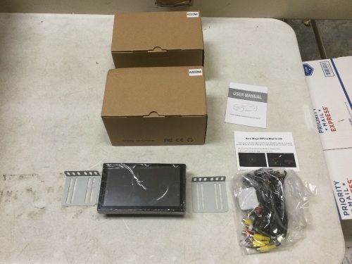 Lot of (2) New 7" Double DIN Car Stereos with GPS Capability - Lot 258