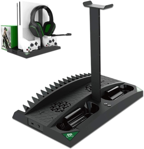 Case of (19) Linkstyle Vertical Cooling Stands Compatible with Xbox ONE X/ONE S/Regular ONE, with 2 Controller Charger Station, 17 Games Storage Slot, 1 Headset Storage Holder - Appear New  - Lot 275