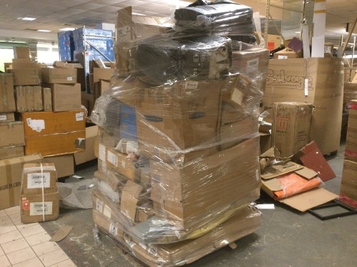 Pallet of DOT COM Return Items. Includes New and Return Items. Will Contain Broken or Incomplete Pieces. High Retail Value - Lot 326