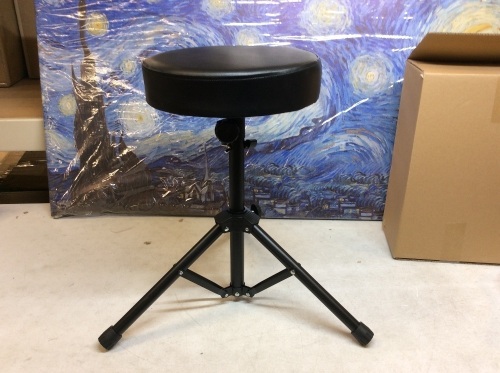 Height Adjustable Drum Stool - New - Lot 347