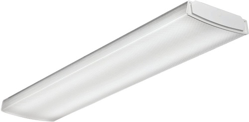 Lithonia Lighting LBL4 4' Commercial LED Wraparound Indoor Light, White - Appears New  - Lot 442