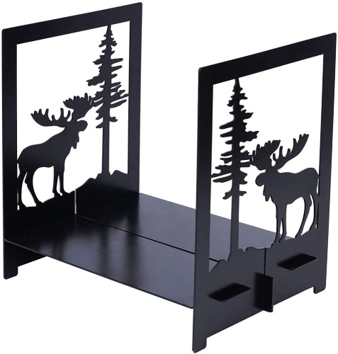 Lot of (2) INNO STAGE Firewood Rack, Wood Log Holder for Indoor Fireplace, Elk - Appear New  - Lot 479