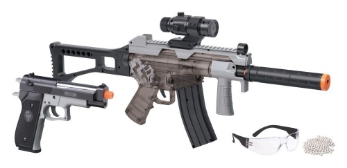Game Face Affliction AEG Airsoft Rifle & Spring Powered Pistol Kit - E-Comm Return, Appears New  - Lot 493