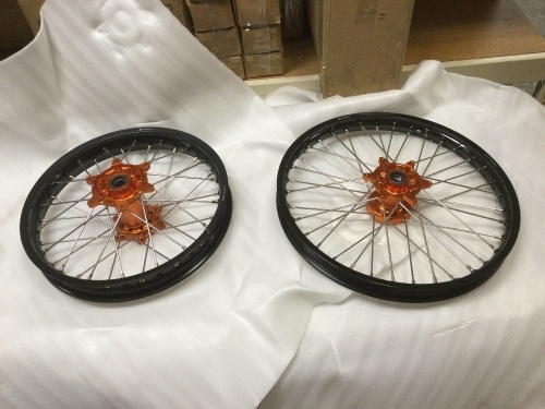 Front and Rear Motorcycle Rims. NEW. SEE PICTURES - Lot 504