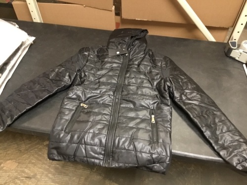 Lot of (4) SOMTHRON Men's Winter Thermal Hooded Puff Parka Jacket Lightweight Zip Up Feather Down, (3)L & (1)XL - Appear New - Lot 510
