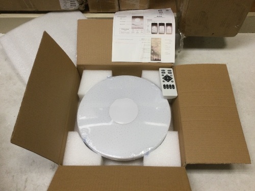24W Remote Controlled LED Ceiling Light. NEW - Lot 545
