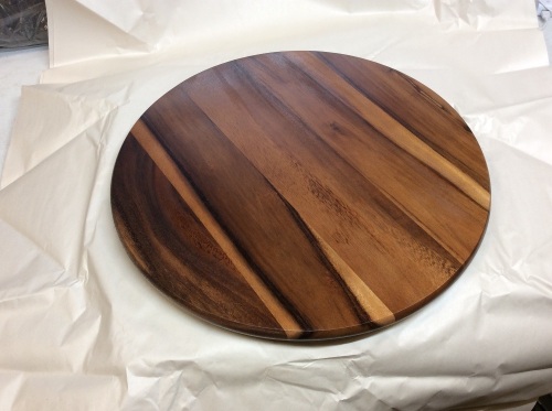 Lipper International Acacia Wood 18" Lazy Susan Kitchen Turntable -  New  - Lot 604