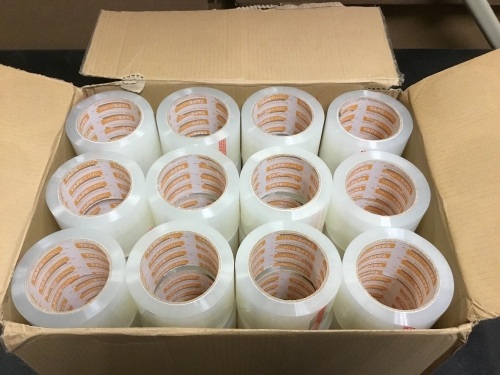 Tape King Clear Packing Tape, 3" Wide Rolls, 24 Pack - Appears New - Lot 626