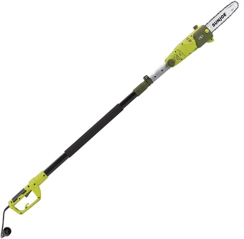 Sun Joe SWJ803E 10 inch 8.0 Amp Electric Multi-Angle Pole Chain Saw, Green - Appears New   - Lot 628